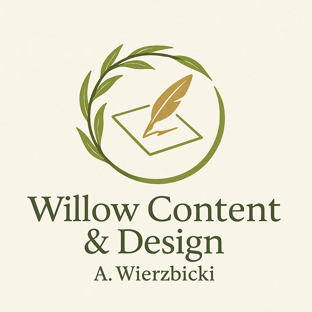 Logo Willow Content & Design – wieniec i pióro